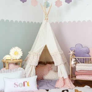 Teepee with flounces - Forget-me-not