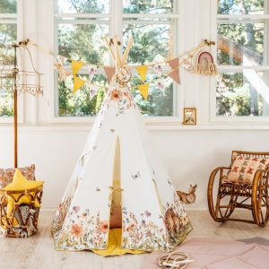 Classic teepee with patterns - Wildflowers