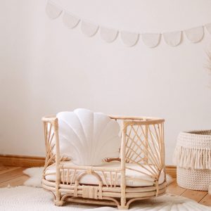 Classic garlands - crescent moons - White Pearl