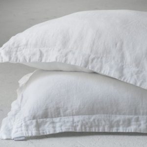 Linen pillow cases - Pure White