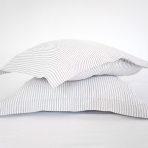 Linen pillow cases - Gray Strpies