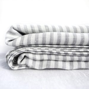 Flat Bedsheet - Gray Stripes