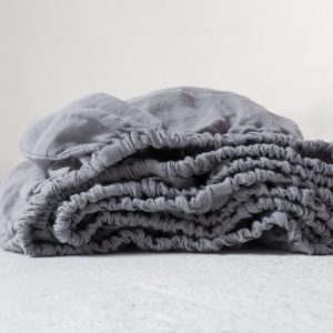 Bedsheets with elastic band - True gray