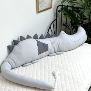 Bed Bumper - Dragonsaurus - Grey