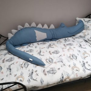 Bed Bumper - Dragonsaurus - Blue