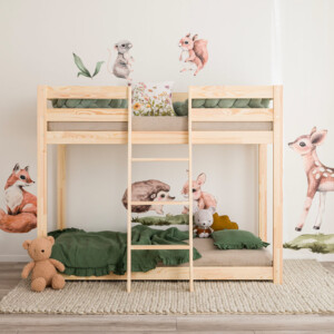 In the photo: Bunk bed Sigelo II 160 x 80 cm, with a ladder in the middle