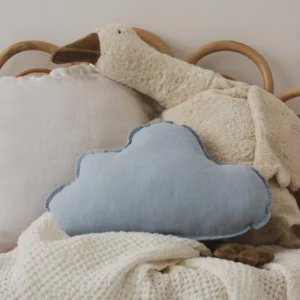Pillow - baby blue - linen