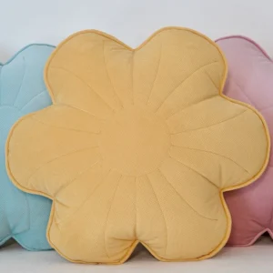 Flower Pillow - Honey azalea - velveteen