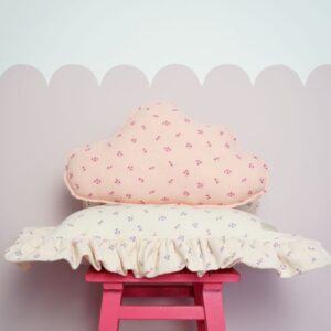 Pillow - Pink forget-me-not - muslin