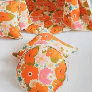 Pillow - Picnic with flowers - Cotton