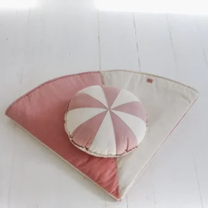 Pillow - Powder Pink Candy - Linen and cotton