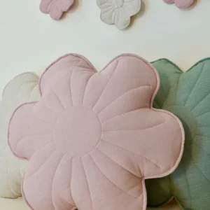 Flower Pillow - Powder rose - Linen
