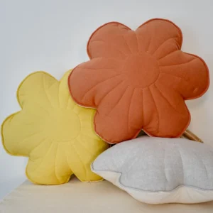 Flower Pillow - Sunflower - Linen