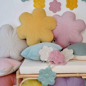 Flower Pillow - Violet - velveteen