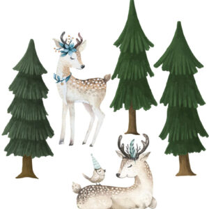 Wall stickers - Fawns forest