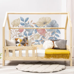 Wall stickers - Flower glade. Bed shown in this picture is 160x80cm.
