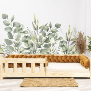 Wall stickers - leaves. Bed shown in this picture is 160x80cm.