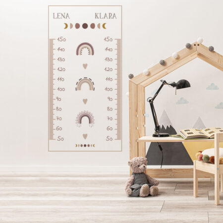 Wall sticker - Growth Chart. Desk shown in this picture is 120x111cm.