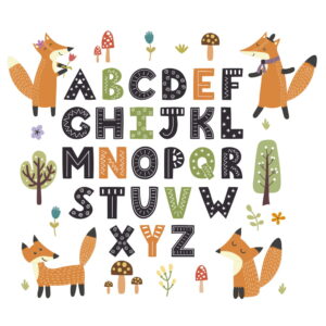 Wall stickers - Autumn Alphabet