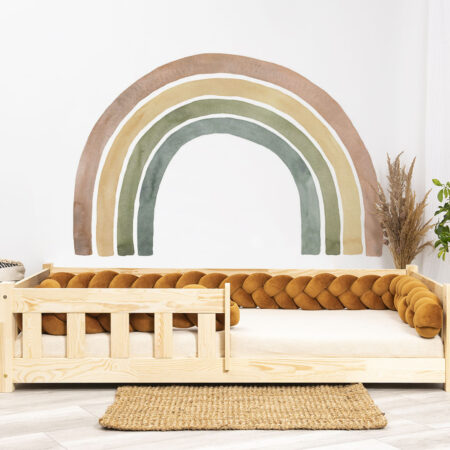 Wall stickers - Rainbow 6 L. Bed shown in this picture is 160x80cm.