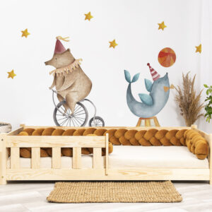 Wall stickers - Circus. Bed shown in this picture is 160x80cm.