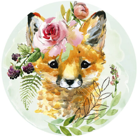 Wall stickers - Painted Fox.