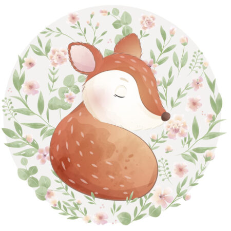 Wall stickers - Fawn - circle.