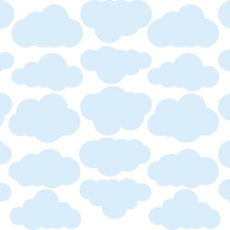 Wall stickers - Clouds - Blue.