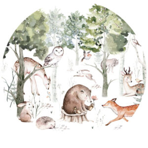 Wall stickers - Spring forest - circle.